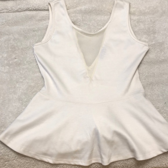 Necessary Clothing Tops - Off White Peplum Top Necessary Clothing Tops - Off White Peplum Top